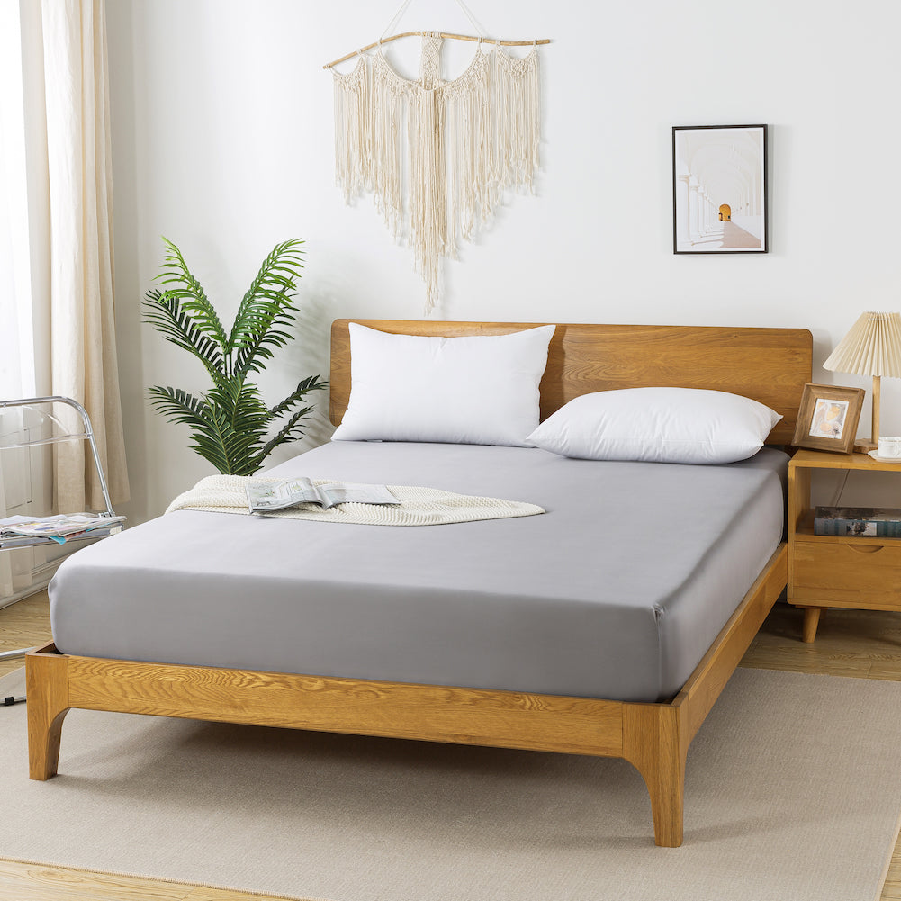 Bambus-Spannbettlaken – Urban Grey