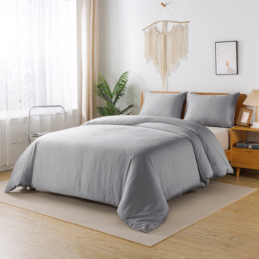 Bamboo Duvet Cover-Urban Grey