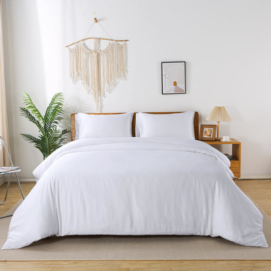 Bamboo Duvet Cover-White